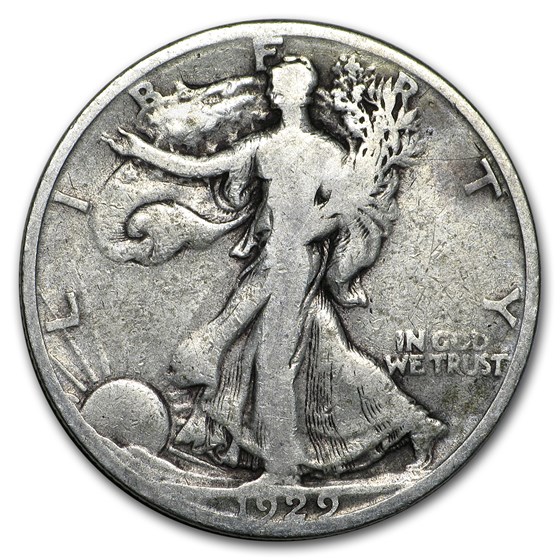 1929-S Walking Liberty Half Dollar Good/VG 1929-S Walking Liberty Half Dollar Good/VG