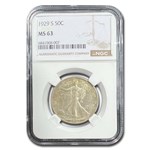 1929-S Walking Liberty Half Dollar MS-63 NGC