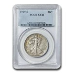 1929-S Walking Liberty Half Dollar XF-40 PCGS