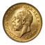 1929 South Africa Gold Sovereign George V BU