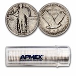 1929 Standing Liberty Quarter 40-Coin Roll Avg Circ