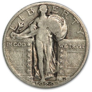1929 Standing Liberty Quarter Fine 1929 Standing Liberty Quarter Fine
