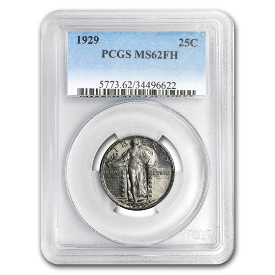 1929 Standing Liberty Quarter MS-62 PCGS (Full Head) 1929 Standing Liberty Quarter MS-62 PCGS (Full Head)