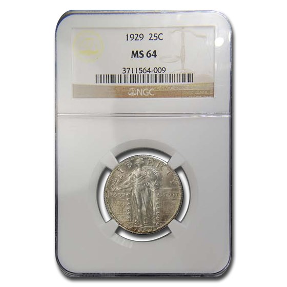 1929 Standing Liberty Quarter MS-64 NGC 1929 Standing Liberty Quarter MS-64 NGC