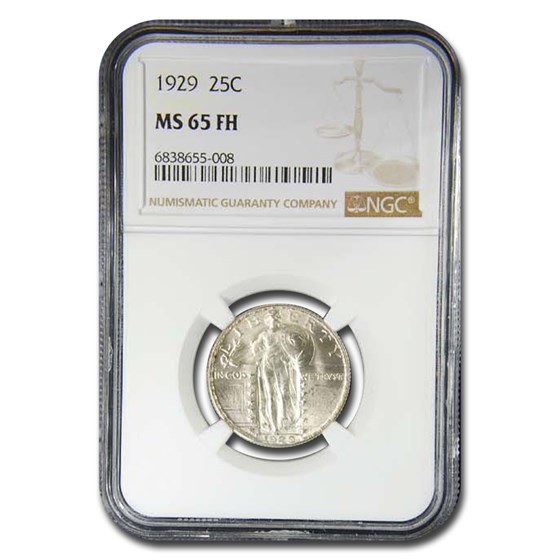 1929 Standing Liberty Quarter MS-65 NGC (FH) 1929 Standing Liberty Quarter MS-65 NGC (FH)