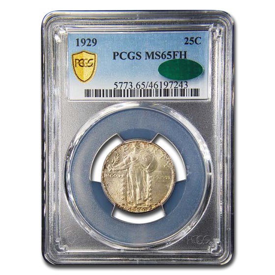 1929 Standing Liberty Quarter MS-65 PCGS CAC (FH) 1929 Standing Liberty Quarter MS-65 PCGS CAC (FH)
