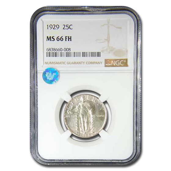 1929 Standing Liberty Quarter MS-66 NGC (Full Head) 1929 Standing Liberty Quarter MS-66 NGC (Full Head)