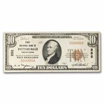 1929 Type 1 $10 First NB of Pittsburgh, PA VF (Fr#1801-1) CH#252