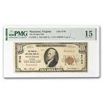 1929 Type 1 $10 Manassas, Virginia F-15 PMG (Fr#1801-1) CH#6748