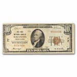 1929 Type 1 $10 Scranton, PA VF (Fr#1801-1) CH#77
