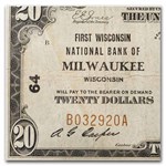 1929 Type 1 $20 Milwaukee, WI VF (Fr#1802-1) CH#64