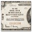1929 Type 1 $20 Redwood City California (Fr#1802-1) Fine CH#7279
