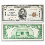 1929 Type 1 $5 American NB of Lincoln, IL VF CH#3613