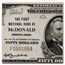 1929 Type 1 $50 McDonald, PA XF (Fr#1803-1) CH#4752 - Serial# 9