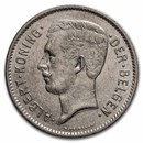 1930-1933 Belgium Nickel 5 Francs Albert XF/AU