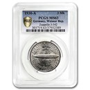 1930-A Germany Silver 5 Reichsmarks Graf Zeppelin MS-63 PCGS 1930-A Germany Silver 5 Reichsmarks Graf Zeppelin MS-63 PCGS