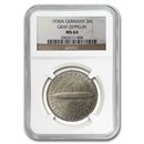 1930-A Germany Silver 5 Reichsmarks Graf Zeppelin MS-64 NGC 1930-A Germany Silver 5 Reichsmarks Graf Zeppelin MS-64 NGC