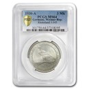 1930-A Germany Weimar Republic Silver 3 Reichsmark MS-64 PCGS 1930-A Germany Weimar Republic Silver 3 Reichsmark MS-64 PCGS