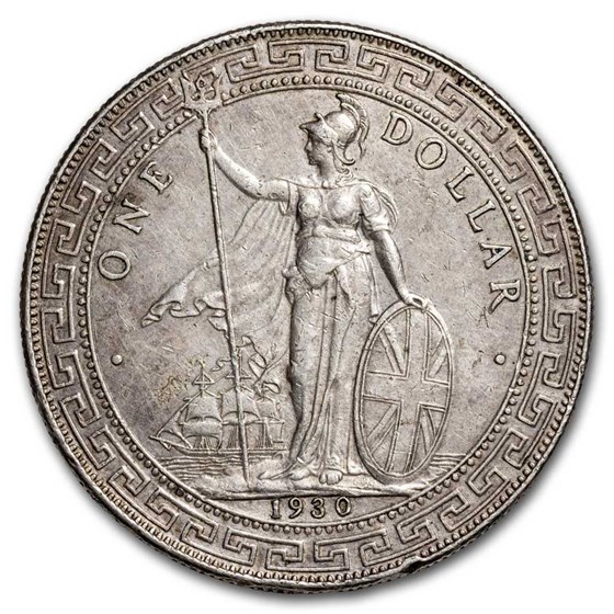 1930-B Great Britain Silver Trade Dollar AU 1930-B Great Britain Silver Trade Dollar AU
