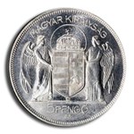 1930-BP Hungary Silver 5 Pengo Restrike PR-66 PCGS