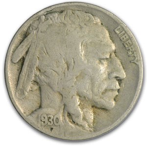 1930 Buffalo Nickel Fine 1930 Buffalo Nickel Fine