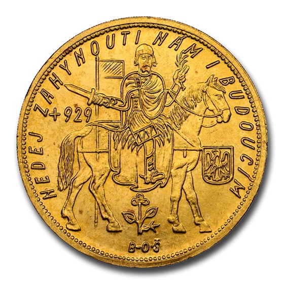 1930 Czechoslovakia Gold 5 Ducats MS-64 NGC 1930 Czechoslovakia Gold 5 Ducats MS-64 NGC