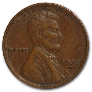 1930-D Lincoln Cent XF 1930-D Lincoln Cent XF