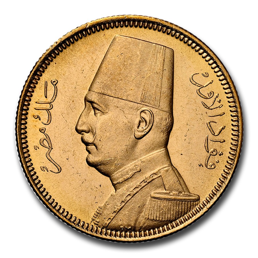 1930 Egypt Gold 100 Piastres Fuad I MS-64 NGC