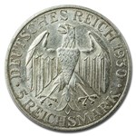 1930 Germany Silver 5 Reichsmarks Graf Zeppelin BU