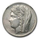 1930 Greece Silver 10 Drachmai AU-55 NGC