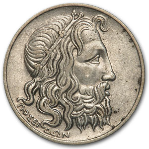 Buy 1930 Greece Silver 20 Drachmai Neptune AU | APMEX