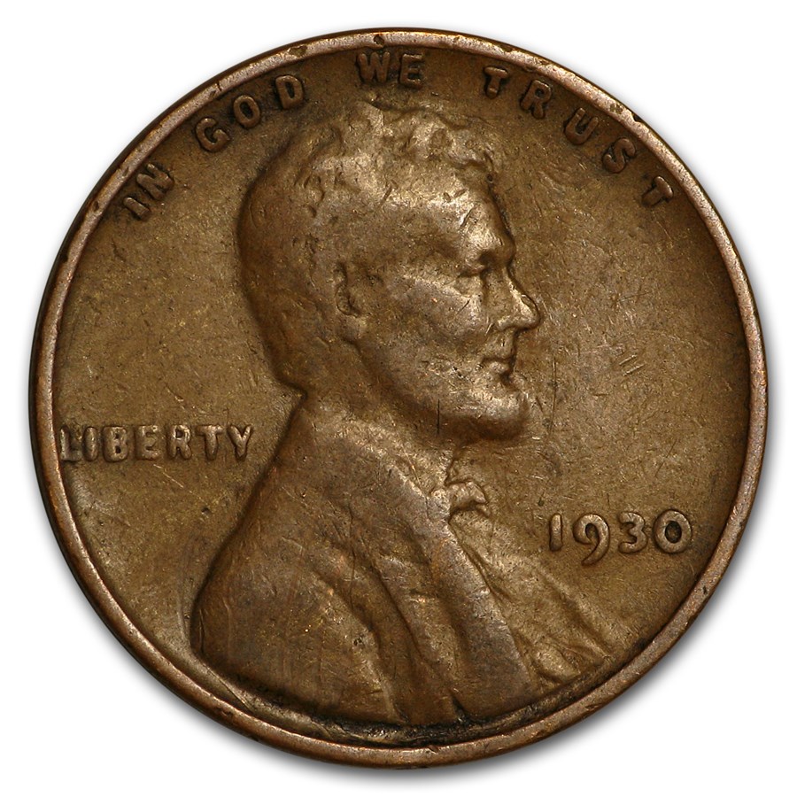 1930 Lincoln Cent Good/XF
