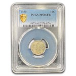 1930 Mercury Dime MS-66 PCGS (FB)