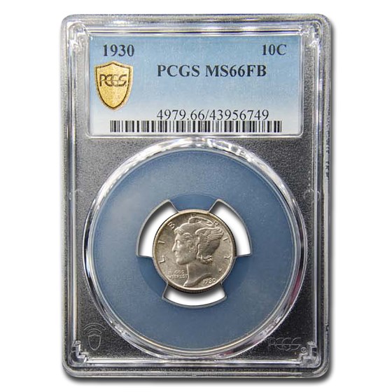1930 Mercury Dime MS-66 PCGS (FB) 1930 Mercury Dime MS-66 PCGS (FB)