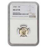 1930 Mercury Dime MS-67 NGC (FB)