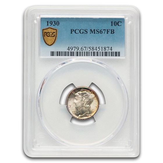 1930 Mercury Dime MS-67 PCGS (FB)