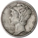 1930 Mercury Dime XF