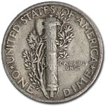 1930 Mercury Dime XF