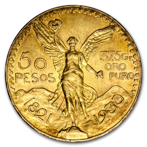 1930 Mexico Gold 50 Pesos AU 1930 Mexico Gold 50 Pesos AU