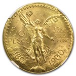 1930 Mexico Gold 50 Pesos MS-63 NGC