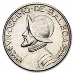 1930 Panama Silver 1/10 Balboa AU