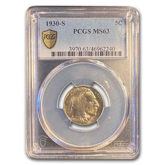 1930-S Buffalo Nickel MS-63 PCGS 1930-S Buffalo Nickel MS-63 PCGS
