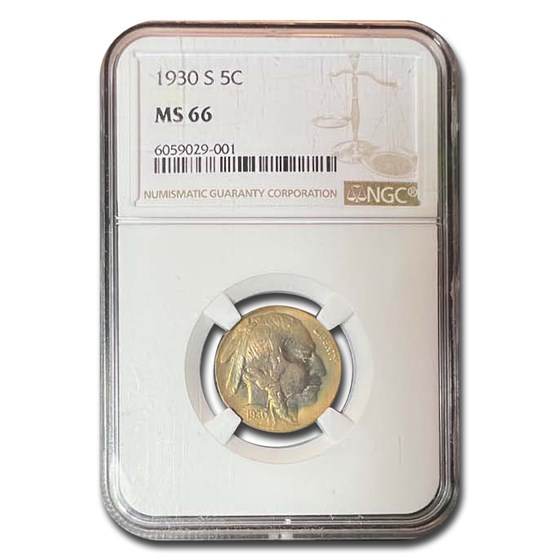1930-S Buffalo Nickel MS-66 NGC 1930-S Buffalo Nickel MS-66 NGC