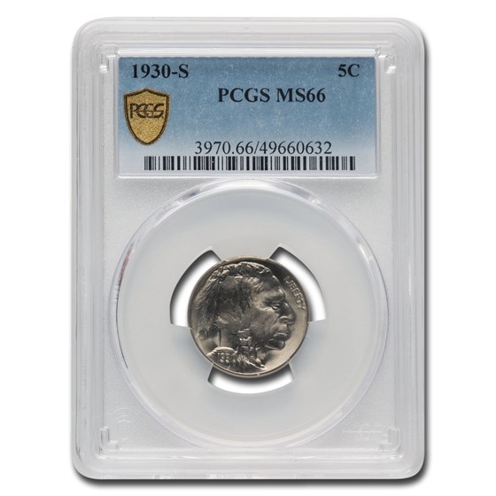 1930-S Buffalo Nickel MS-66 PCGS 1930-S Buffalo Nickel MS-66 PCGS