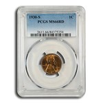 1930-S Lincoln Cent MS-66 PCGS (Red)