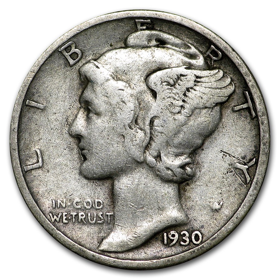 1930-S Mercury Dime Fine