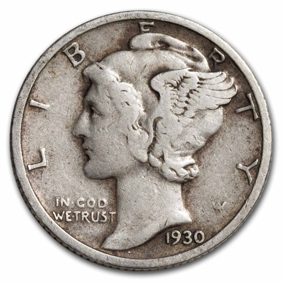 1930-S Mercury Dime VF