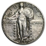 1930-S Standing Liberty Quarter AU
