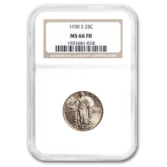 1930-S Standing Liberty Quarter FH MS-66 NGC 1930-S Standing Liberty Quarter FH MS-66 NGC