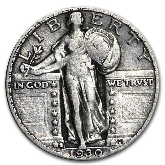1930-S Standing Liberty Quarter VF 1930-S Standing Liberty Quarter VF